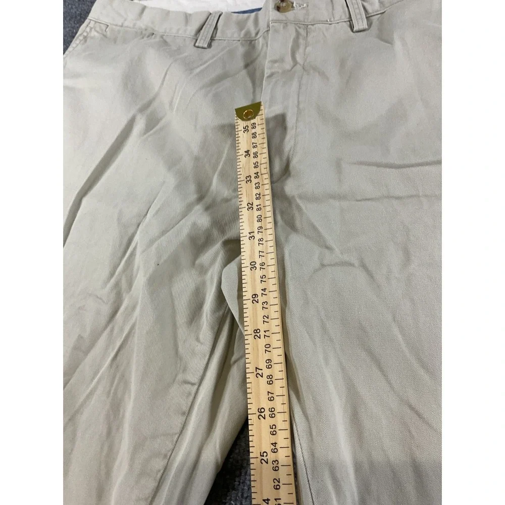 Polo Ralph Lauren Pants 42x32 Khaki Beige Relaxed Fit 100% Cotton Chino Casual M